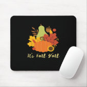 Het is herfst jongens trendy esthetische stijl muismat (Met muis)