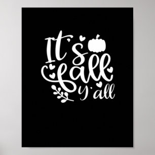 Het is herfst jongens! Trendy grafisch Poster