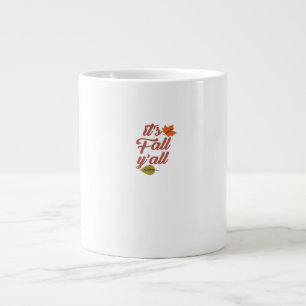 Het is herfst jongens Trendy Meme Grote Koffiekop