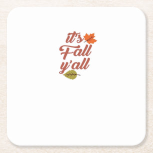 Het is herfst, jongens trendy meme kartonnen onderzetters