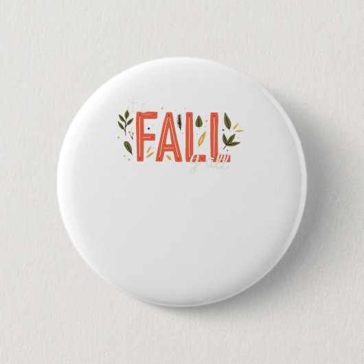 Het is herfst, jongens! Uniek ontwerp Ronde Button 5,7 Cm (Voorkant)