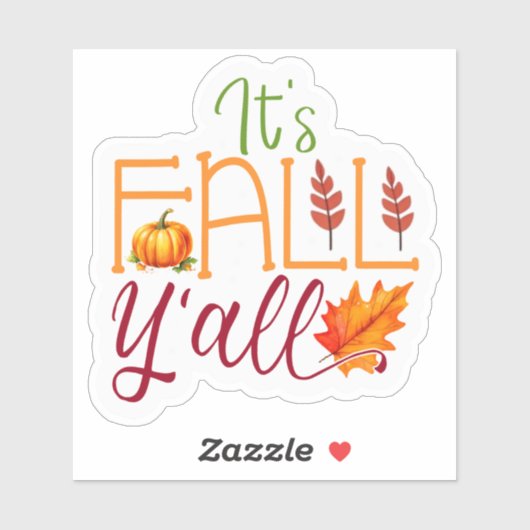 Het is Herfst, jullie allemaal! Sticker (Vel)