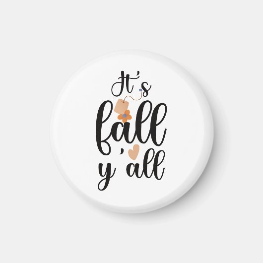 Het is herfst jullie, Cute Teabag Magnet (Voorkant)