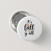 Het is herfst jullie, Cute Teabag. Ronde Button 3,2 Cm (Voorkant /achterkant)
