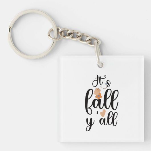 Het is herfst jullie, Cute Teabag. Sleutelhanger (voorkant)