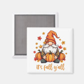 Het is herfst, jullie kabouters pompoen herfst Tha Magneet (Voorkant / Achterkant)