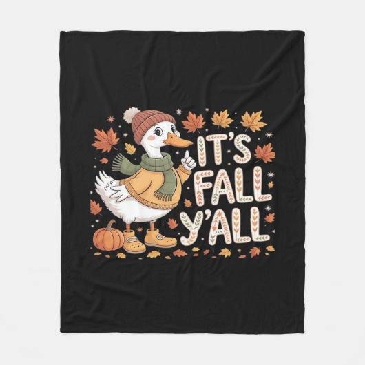 Het is herfst, mensen! Retro klassieke pompoen uit Fleece Deken (Voorkant)