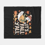 Het is herfst, mensen! Retro klassieke pompoen uit Fleece Deken (Voorkant (Horizontaal))