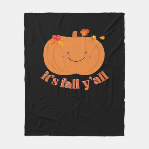 Het is herfst, mensen! Retro klassieke pompoen uit Fleece Deken