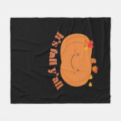 Het is herfst, mensen! Retro klassieke pompoen uit Fleece Deken (Voorkant (Horizontaal))