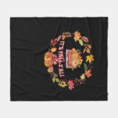Het is herfst, mensen, retro uitstraling op oogstw fleece deken (Voorkant (Horizontaal))