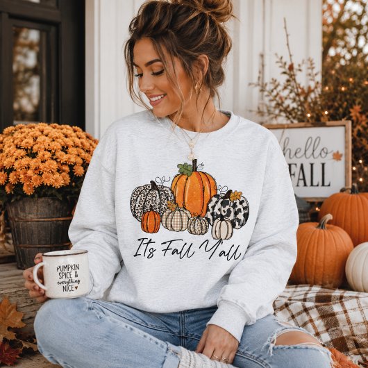 Het is Herfst Mensen Typografie van Pompoenveld Trui