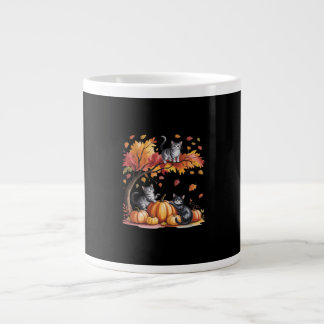 Het is herfst Minimalistisch schon ontwerp Grote Koffiekop