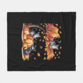 Het is herfst Minimalistische schone Vormgeving Fleece Deken (Voorkant (Horizontaal))