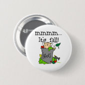 Het is herfst ronde button 5,7 cm (Voorkant /achterkant)