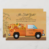 Het is Herfst Uitnodiging voor de Oogst van iedere (Voorkant / Achterkant)