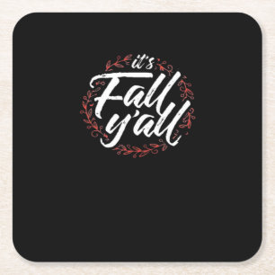 Het is Herfst Y’all Autumn Design Creative Casual Kartonnen Onderzetters