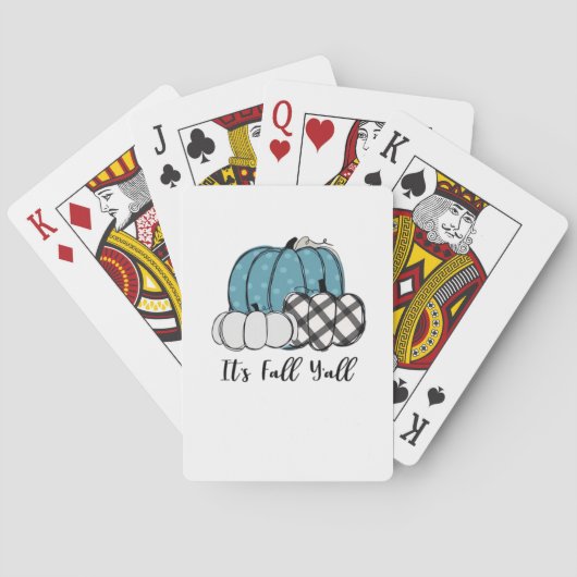 Het is Herfst Y’all Cool Unique Pokerkaarten (Achterkant)