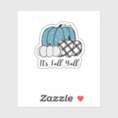 Het is Herfst Y’all Cool Unique Sticker (Vel)