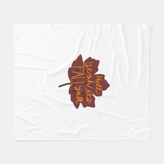 Het is Herfst Y’all Creatief Casual Fleece Deken (Voorkant (Horizontaal))