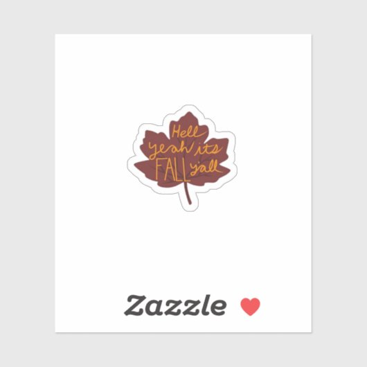 Het is Herfst Y’all Creatief Casual Sticker (Vel)