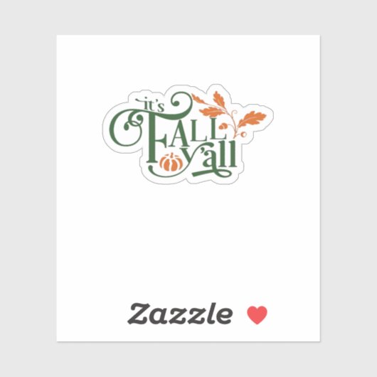 Het is Herfst Y’all Creatief Casual Sticker (Vel)