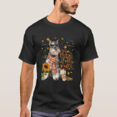 Het is Herfst Y All Miniature Schnauzer Dog T-shirt (Voorkant)