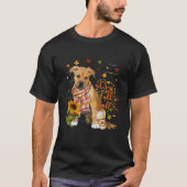 Het is Herfst Y All Pitbull Boxer Mix Dog Thanksgi T-shirt (Voorkant)