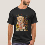 Het is Herfst Y All Poochon Dog Thanksgiving Hallo T-shirt (Voorkant)