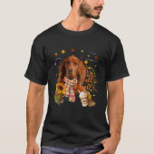 Het is Herfst Y All Redbone Coonhound Dog Thanksgi T-shirt (Voorkant)