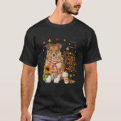 Het is Herfst Y All Shetland Sheepdog Thanksgiving T-shirt (Voorkant)