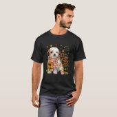 Het is Herfst Y All Teddy Bear Dog Thanksgiving T-shirt (Voorkant volledig)