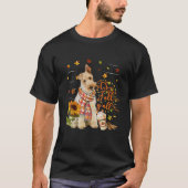 Het is Herfst Y All Wire Fox Terrier Dog Thanksgiv T-shirt (Voorkant)