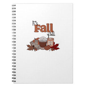 Het is Herfst Y'all Aesthetic Simple Notitieboek