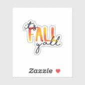 Het is Herfst Y'all Aesthetic Simple Sticker (Vel)