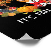 Het is Herfst Y'all Autumn Cool Graphic Poster (Hoek)