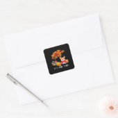 Het is Herfst Y'all Autumn Cool Graphic Vierkante Sticker (Envelop)