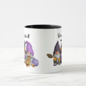 Het is Herfst Y'All Autumn Gnomen Waterverf Mok (Midden)