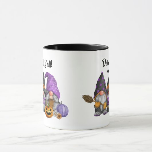 Het is Herfst Y'All Autumn Gnomen Waterverf Mok (Midden)