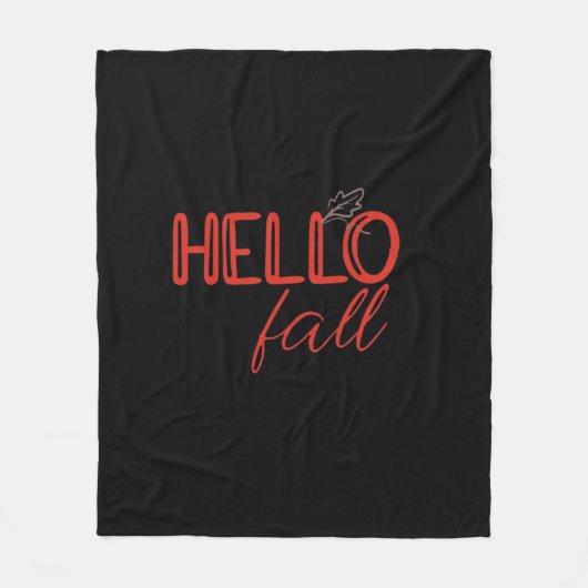 Het is Herfst Y'all Autumn Leave Design Schattigee Fleece Deken (Voorkant)