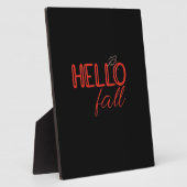 Het is Herfst Y'all Autumn Leave Design Schattigee Fotoplaat (Zijkant)