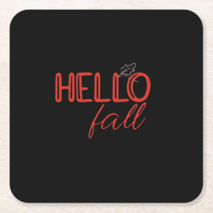 Het is Herfst Y'all Autumn Leave Design Schattigee Kartonnen Onderzetters