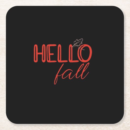 Het is Herfst Y'all Autumn Leave Design Schattigee Kartonnen Onderzetters (Voorkant)