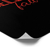 Het is Herfst Y'all Autumn Leave Design Schattigee Poster (Hoek)
