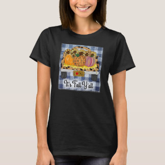 Het is Herfst Y'all Autumn Pumpkin Truck Leopard D T-shirt