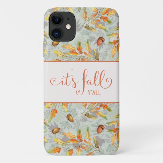 het is herfst y'all Autumn typografie Case-Mate iPhone Case (Achterkant)