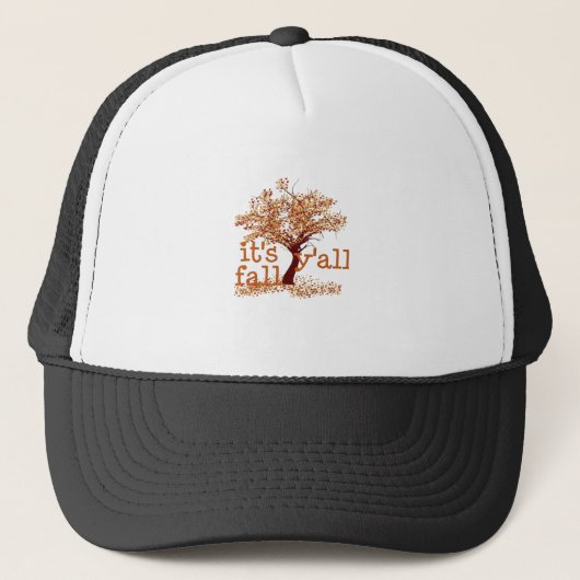 Het is Herfst Y'all Basic Clean Trucker Pet (Voorkant)