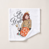 Het is Herfst Y'all Bath Towel Set Bad Handdoek (Wasdoekje)
