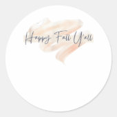 Het is Herfst Y'all Beagle Schattige Hondenliefheb Ronde Sticker (Voorkant)