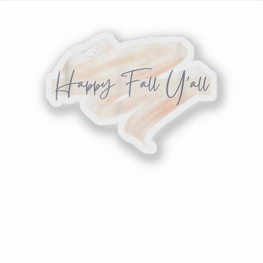 Het is Herfst Y'all Beagle Schattige Hondenliefheb Sticker (Voorkant)